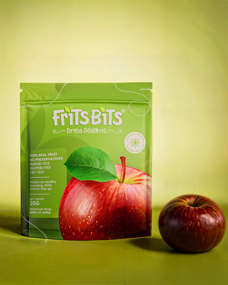 Frits Bits freeze dried apple snack package 